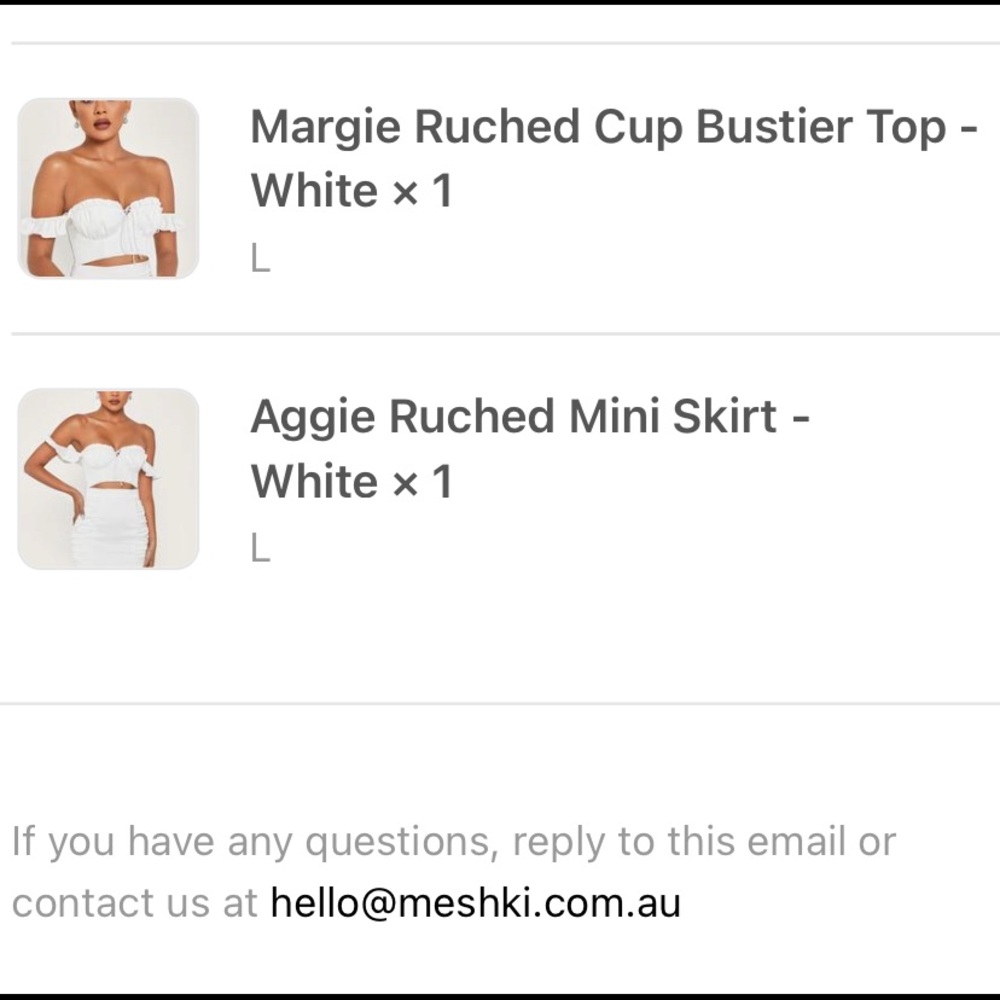 Matching set! MESHKI